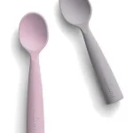 Miniware Des.12 Σετ 2Τ Κουτάλια Σιλικόνης Ροζ-13,5Cm