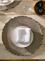 Gofis Home Σουπλά Στρογγυλό Δ38 Beige 084/06