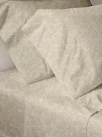 Παπλωματοθήκη Menta Εμπριμέ 020 Beige Μονή - Υπέρδιπλη