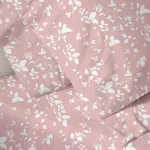 Παπλωματοθήκη Menta Εμπριμέ 040 Pink Μονή - Υπέρδιπλη