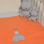 Miffy Des.13 Πικέ κούνιας Πορτοκαλί 100x140