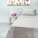 Σετ Σεντόνια cotton feelings 22 Grey Μονό (165×270)