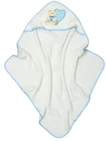 Κάπα κεντητή Heart Blue 75×75