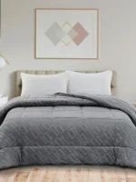 Κουβερτοπάπλωμα Klelia Light Grey Μονό (160×220)