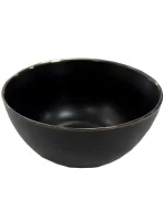 Μπωλ πρωϊνού κεραμικό μαύρο 15x7cm