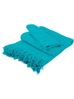 Ριχτάρι Σενίλ Turquoise Μονοθέσιο