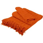 Ριχτάρι Σενίλ Light Orange Μονοθέσιο