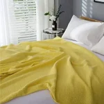 Κουβέρτα Eliot πικέ Yellow Υπέρδιπλη