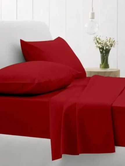 Κατωσέντονο Μονό με Λάστιχο Cotton Feelings 113 Red
