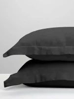 Μαξιλαροθήκες Oxford Satin dark Grey