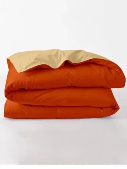 Πάπλωμα περκάλ μονόχρωμο Orange Μονό