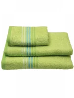 Πετσέτα πενιέ Stripes Green Προσώπου