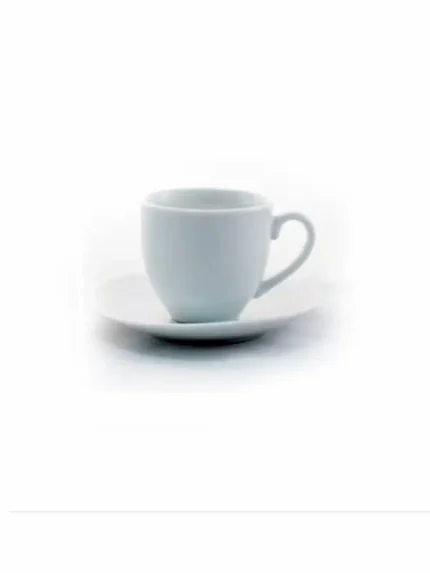 Espresso Time Φλιτζάνι Και Πιατάκι Λευκό